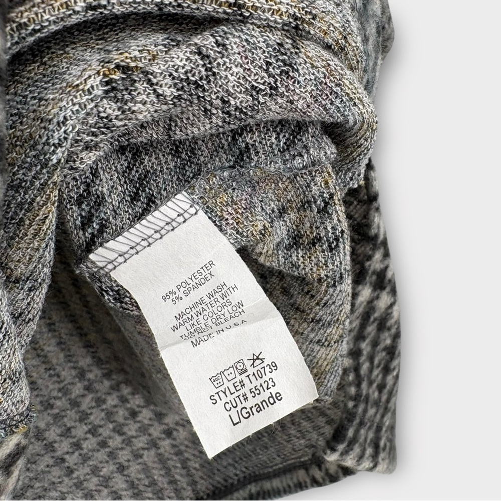 First Love by Lovelyn Cozy Plaid Relaxed Fit Top in Grey Women’s Size L - Picture 6 of 8